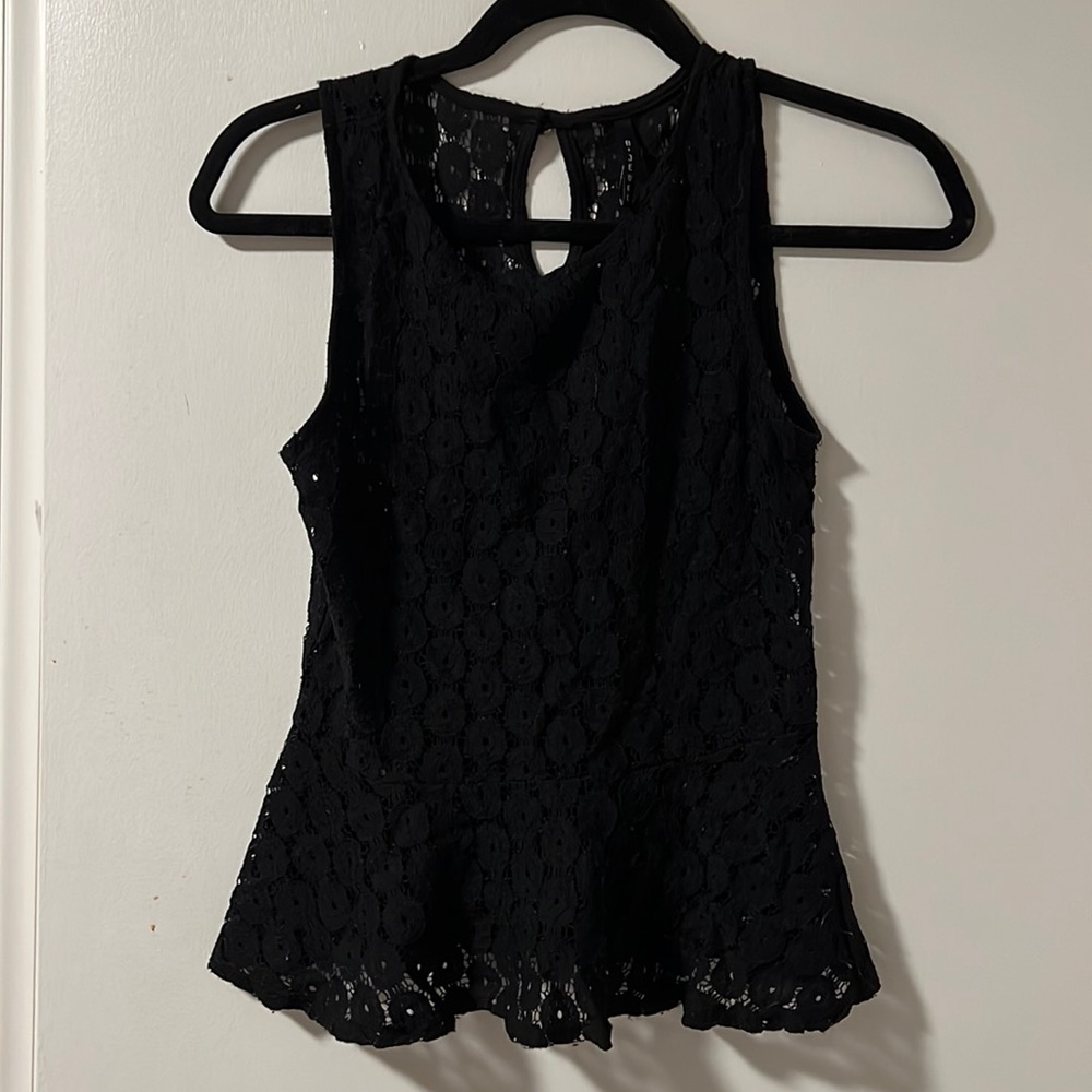 Black Peplum top